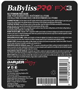 BaBylissPRO® FX3 DLC / Titanium Replacement Fade Blade #FX903G