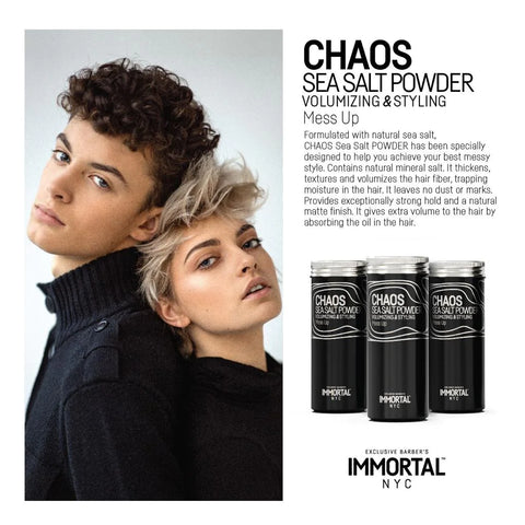 Immortal NYC CHAOS Sea Salt Volumizing & Styling Powder 20gr