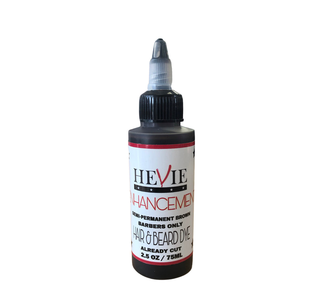 Hevie Enhancement - Semi-Permanent Brown Beard & Hair Dye