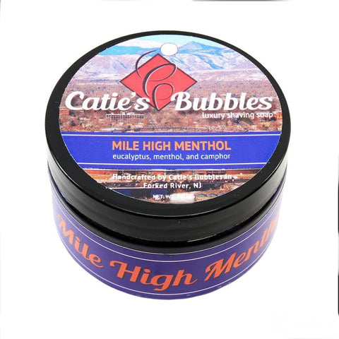 Catie's Bubbles Luxury Shaving Soap - Mile High Menthol