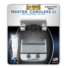 Load image into Gallery viewer, Andis Master® Cordless Replacement Blade, Carbon Steel Size 000-1
