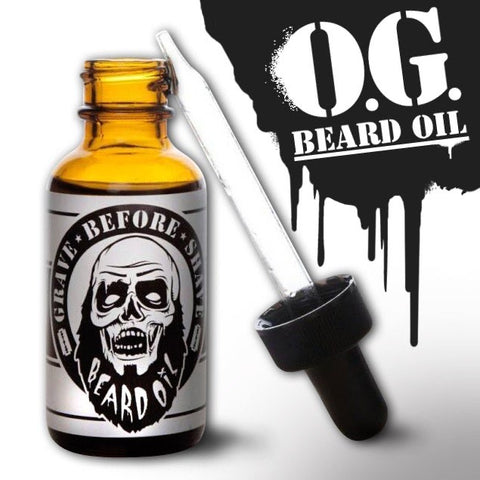 GRAVE BEFORE SHAVE™ O.G. Beard Oil (Citrus / Rosemary Scent)