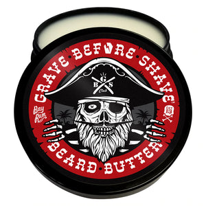 GRAVE BEFORE SHAVE™ Bay Rum Beard Butter 4oz. Container (Bay Rum / Coconut Scent)