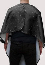 Load image into Gallery viewer, Barber Strong The Barber Cape - Black  / White
