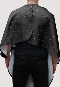 Barber Strong The Barber Cape - Black  / White
