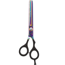 Load image into Gallery viewer, Black Ice Professional Stylish Off Set Grip Holo &amp; Black 6.5&quot; Thinning Shear
