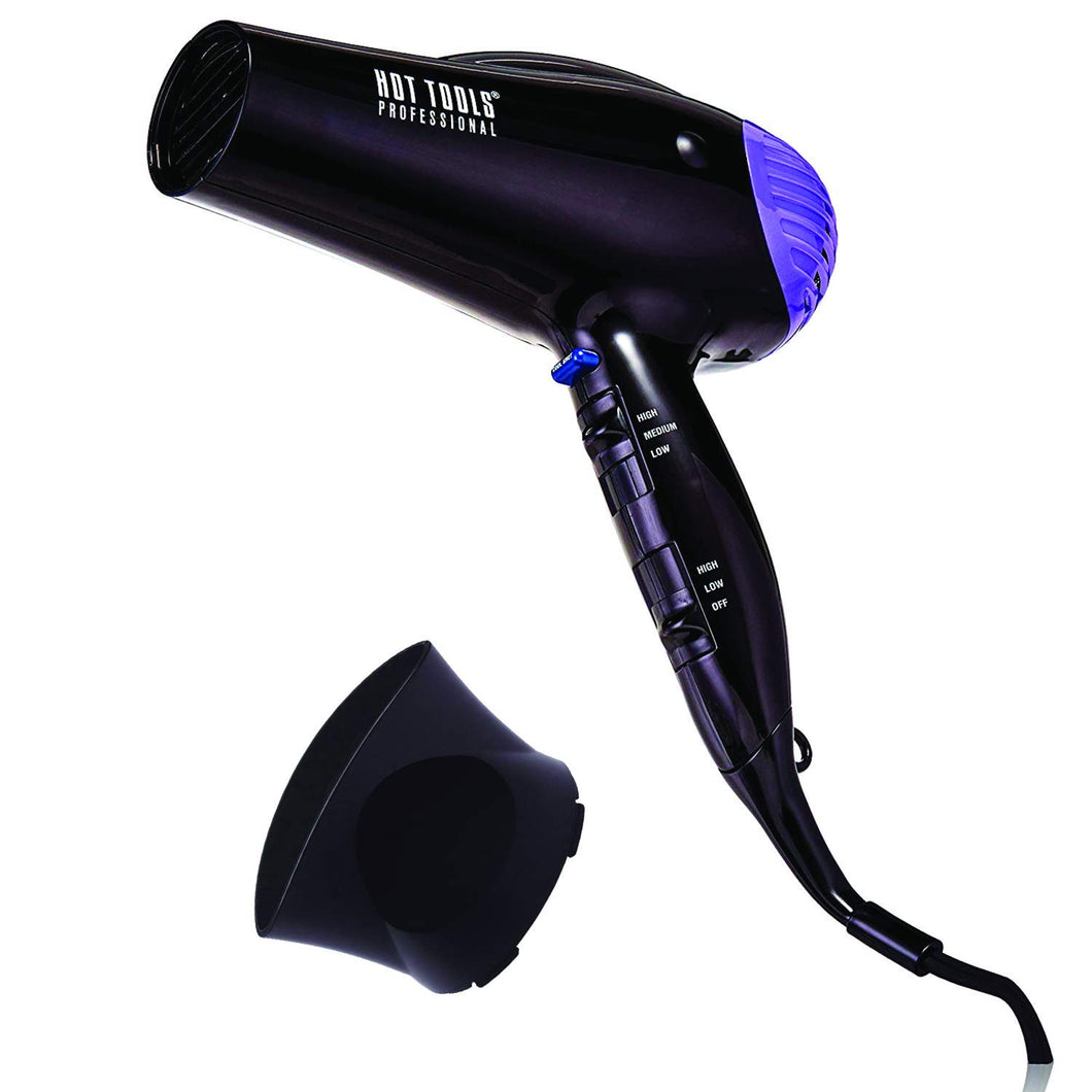 Hot Tools 1035 Black Professional Anti-Static Ionic Lightweight Hair Dryer