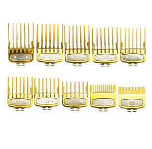 Premium Clipper Guide Set 10pc - Gold