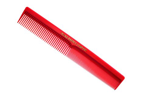 Irving Barber Company Styling Comb W/ Ruler - Red